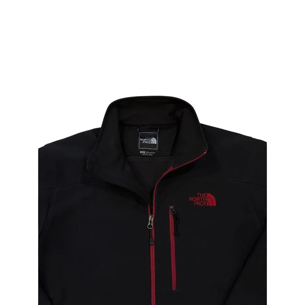 The North Face Jacket Mens Med Black Apex Bionic Windwall Fleece Lined Softshell